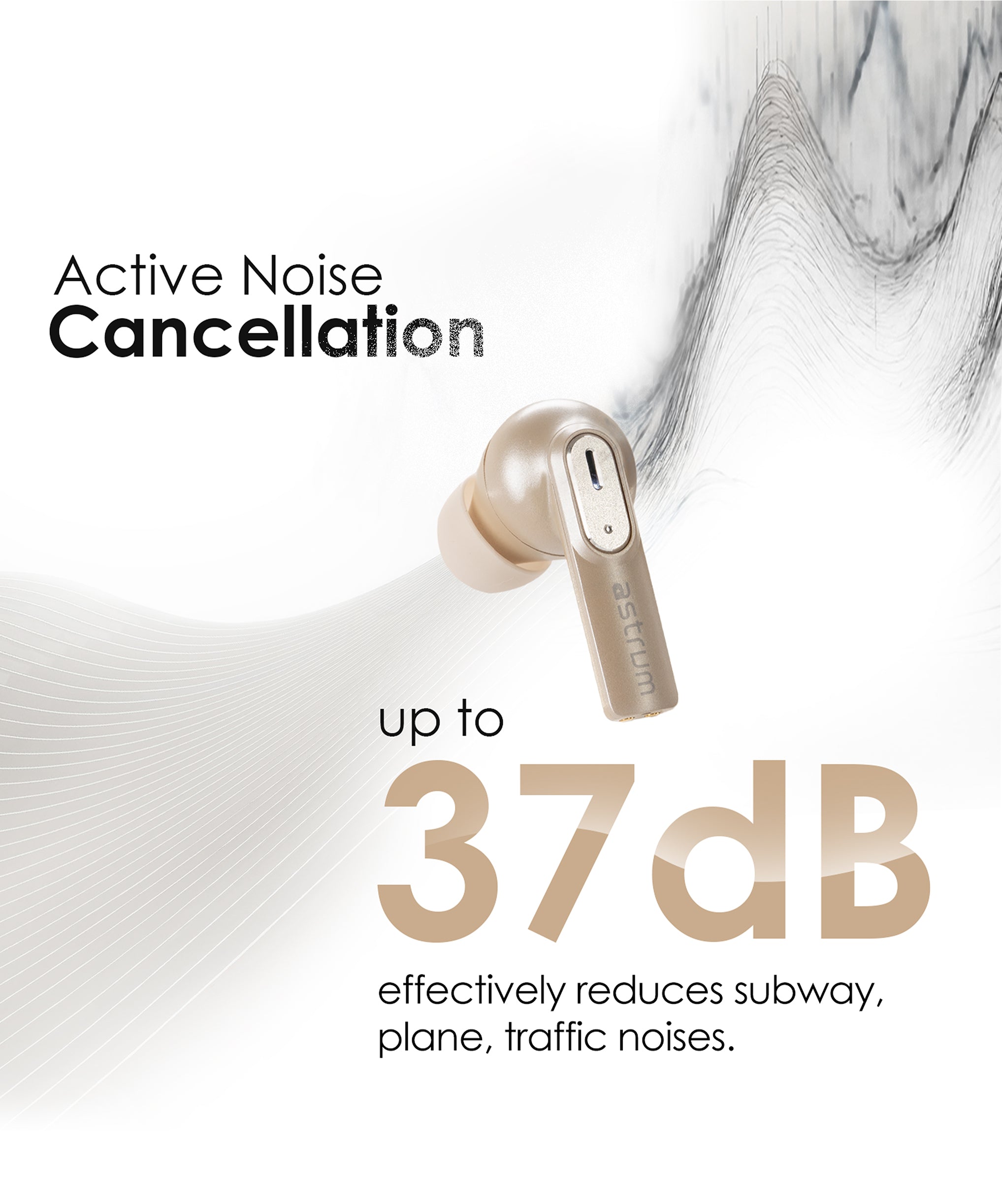 xz pia active noise cancellation- 37dB earbuds